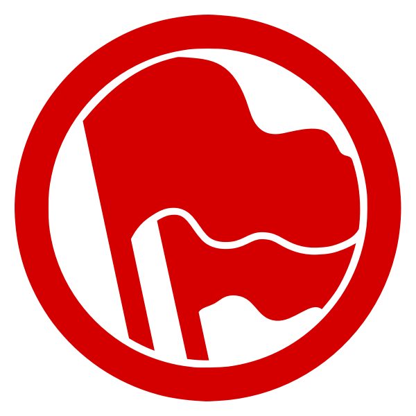 SVG Red antifascist clip art
