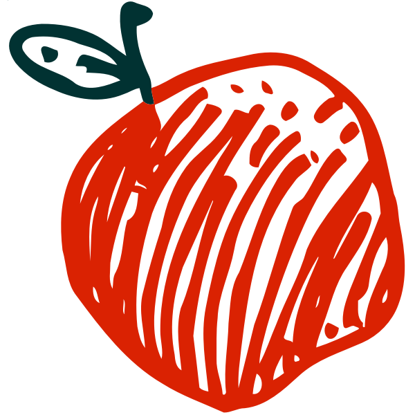 SVG Red apple