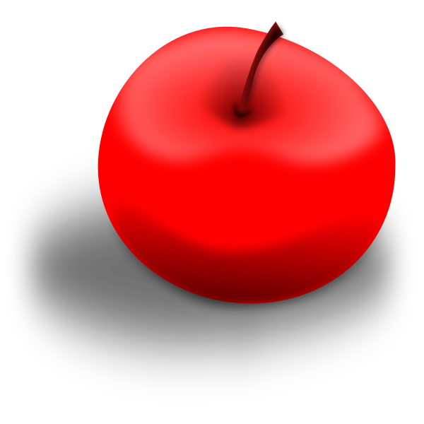 SVG Red apple vector image