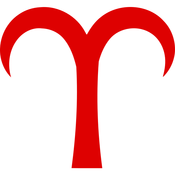 SVG Red Aries symbol