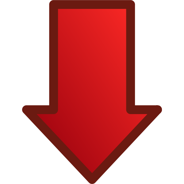 SVG Red arrow pointing down vector image