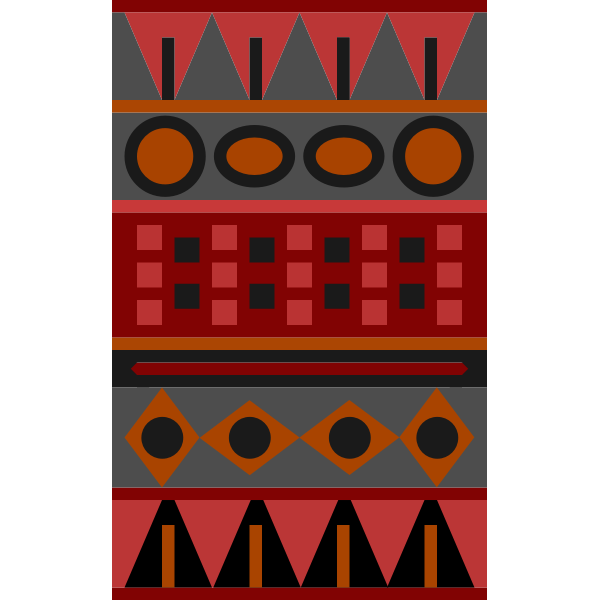 SVG Red Aztec pattern