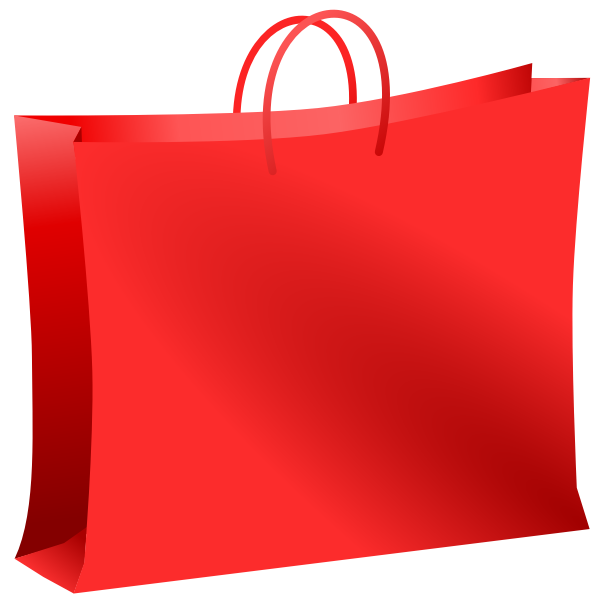 SVG Red bag vector illustration