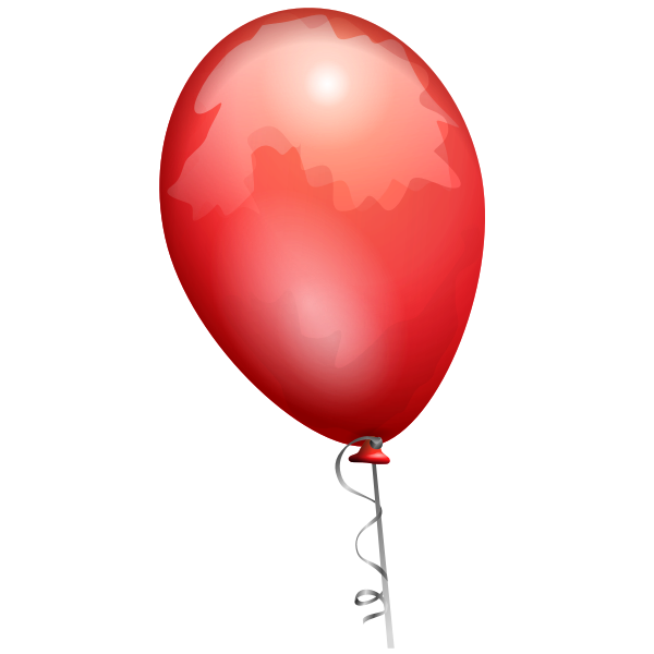 SVG Red balloon vector image