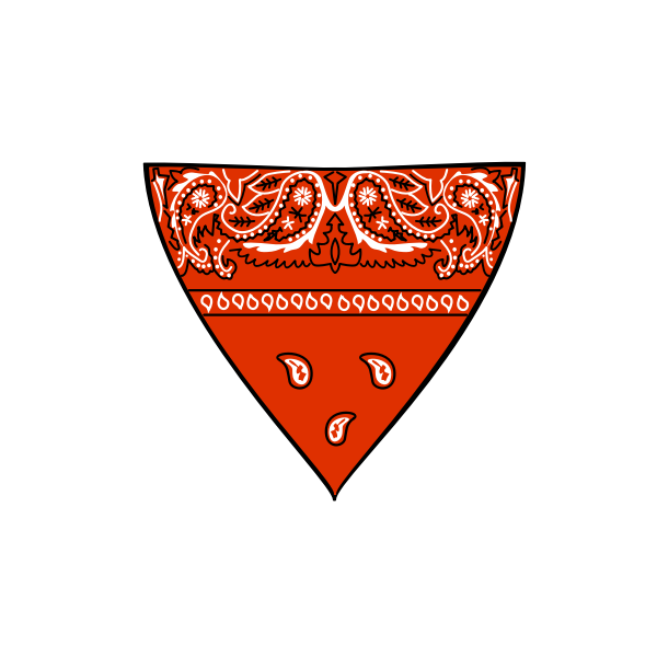SVG Red bandana vector image