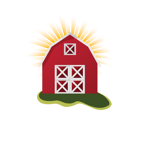 SVG Red barn