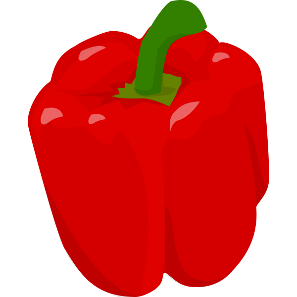 SVG Red bell pepper
