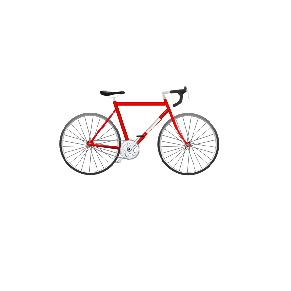 SVG Red bike image