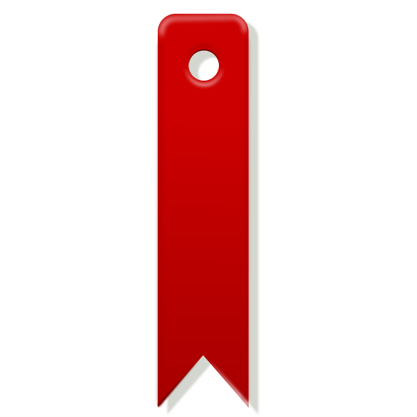 SVG Red bookmark