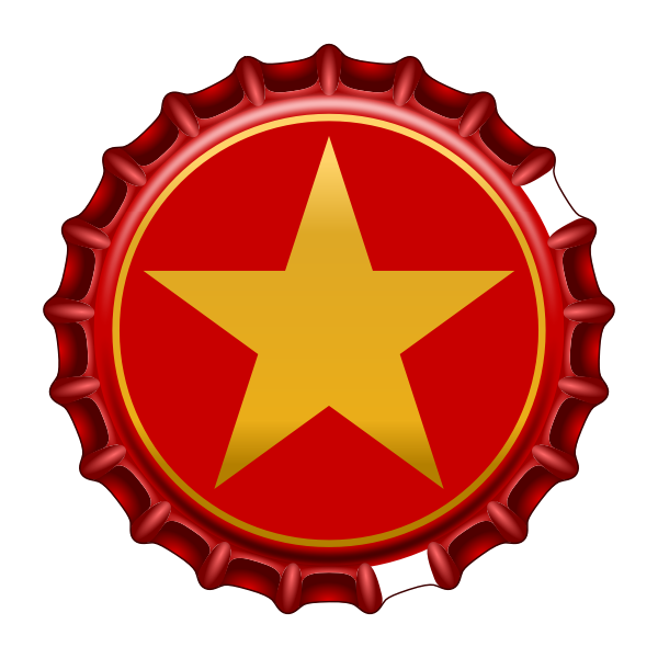 SVG Red bottle cap