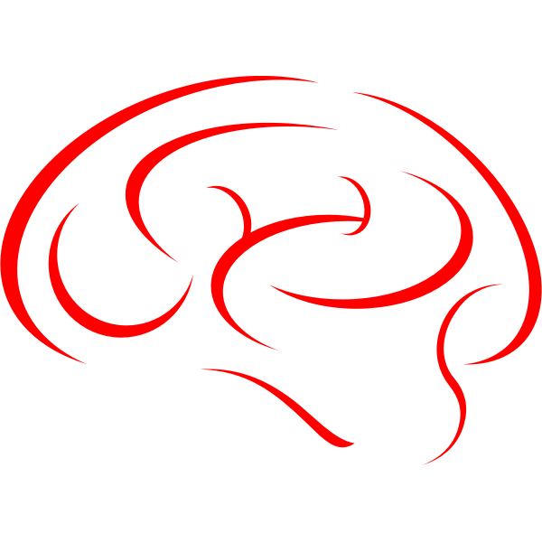 SVG Red brain