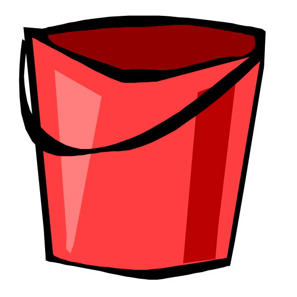 SVG Red bucket