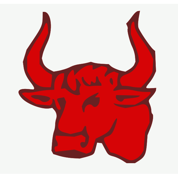 SVG red bull head