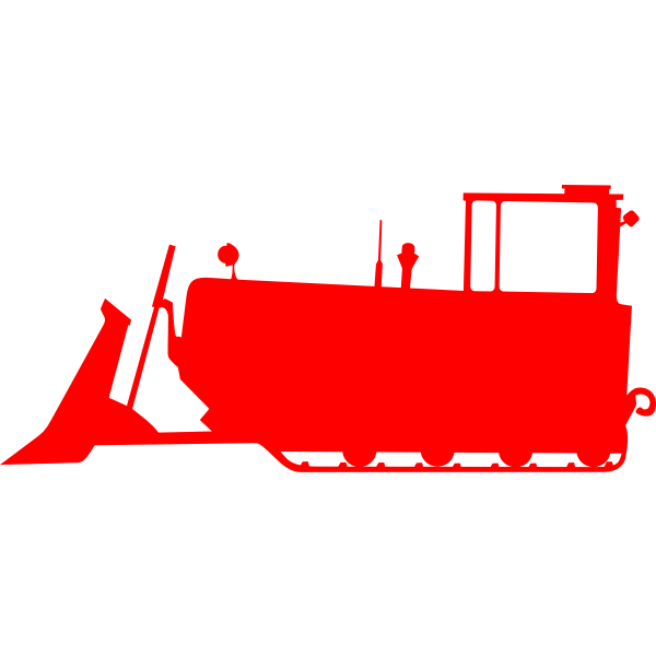 SVG Red bulldozer