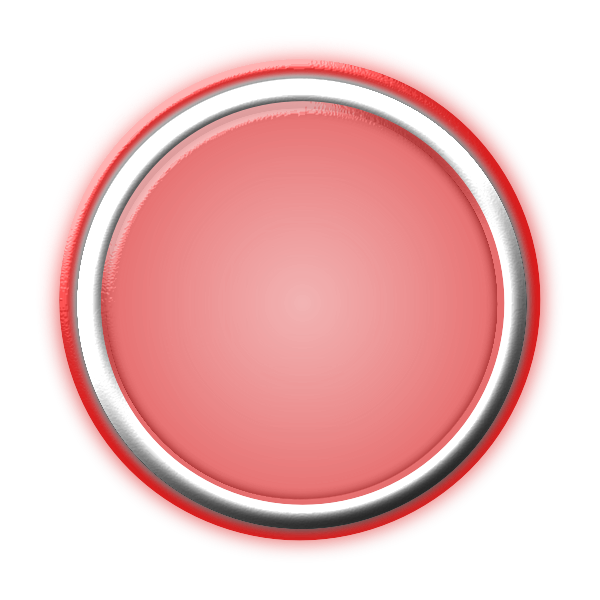 SVG Red Button with Internal Light and Glowing Bezel