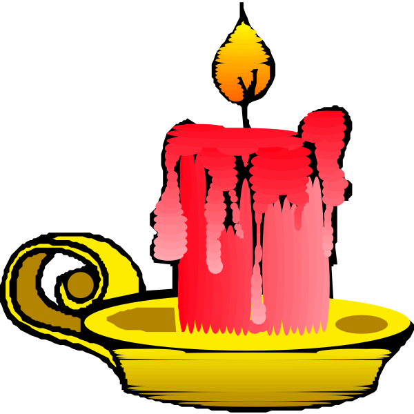 SVG Red candle