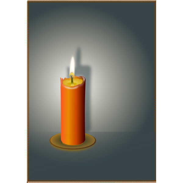 SVG Red candle