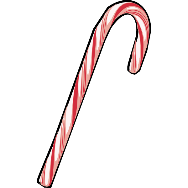 SVG Red candy cane