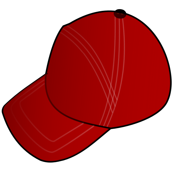 SVG Red cap vector image