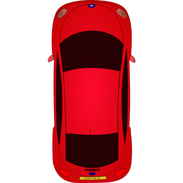SVG Red car vector art