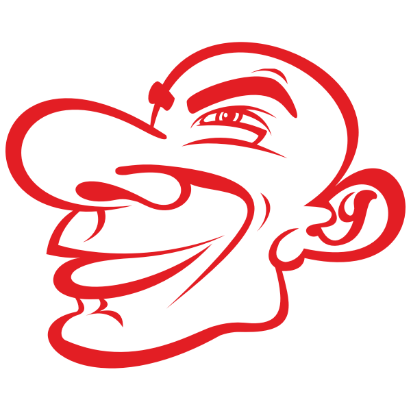 SVG Red caricature