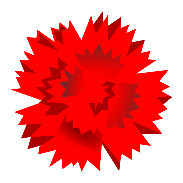 SVG Red carnation