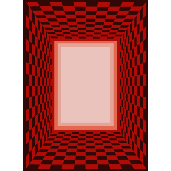 SVG Red checked Frame