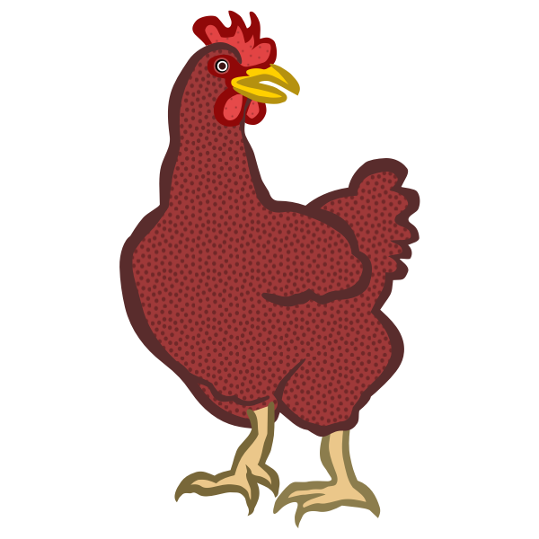 SVG Red chicken