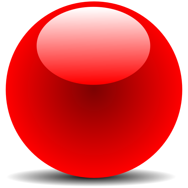 SVG Red Chrome Button