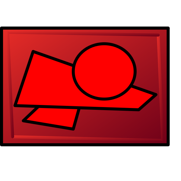 SVG red circle one