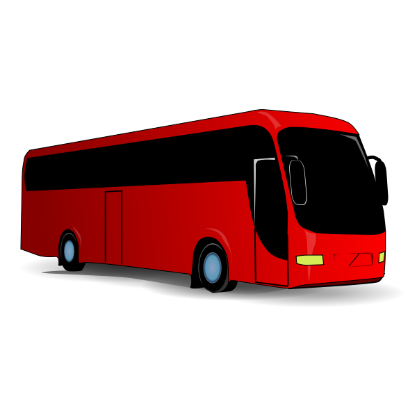 SVG Red city bus