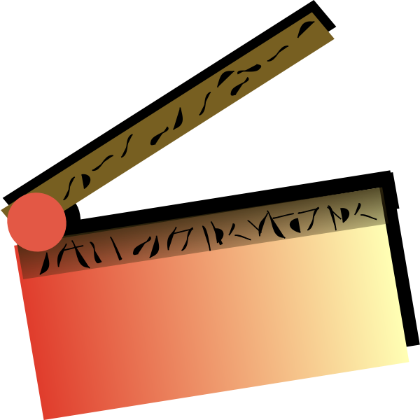 SVG Red clapeprboard vector image