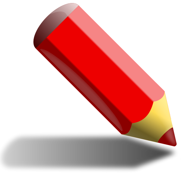 SVG Red coloring pencil
