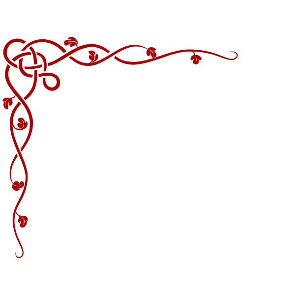 SVG Red corner border