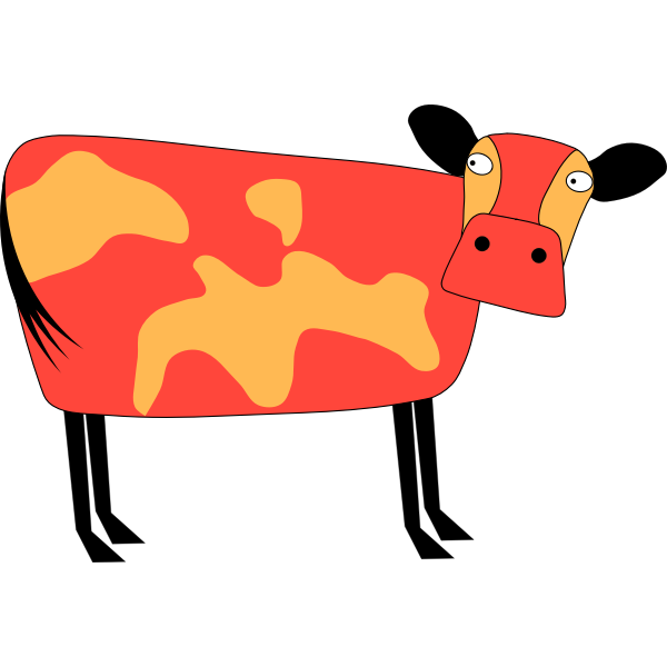 SVG Red cow