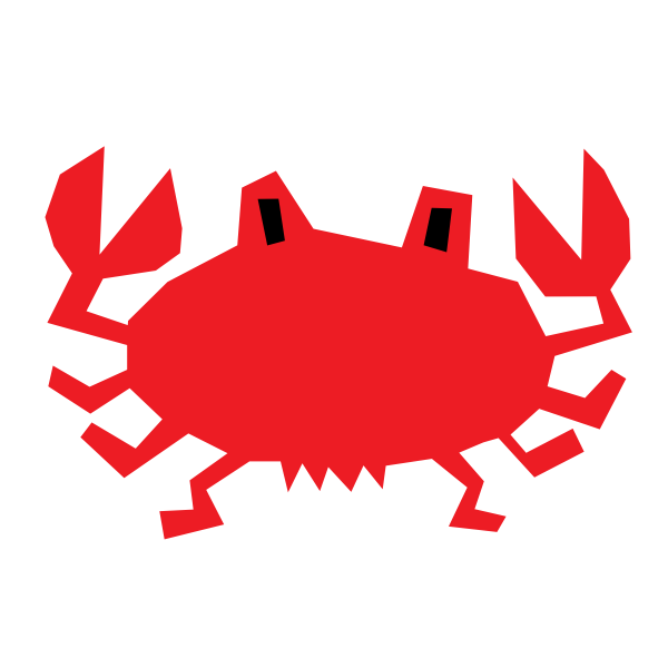 SVG Red crab image