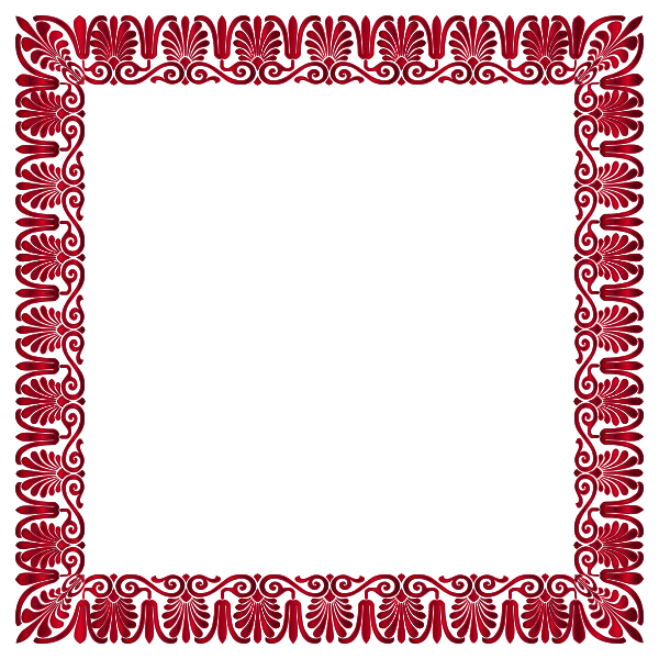SVG Red decorative frame