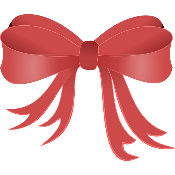 SVG Red decorative ribbon