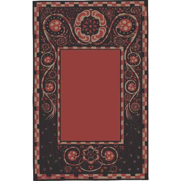 SVG Red deocrative frame