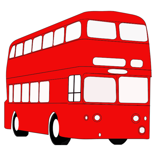 SVG Red double decker