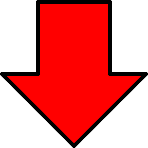 SVG Red down arrow