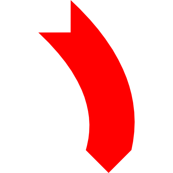 SVG Red down arrow vector clip art