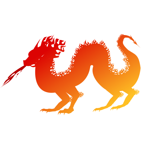 SVG Red dragon