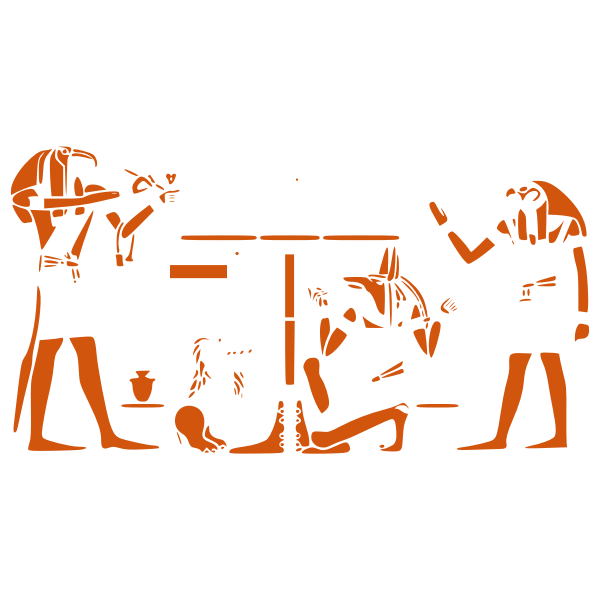 SVG Red Egyptian art