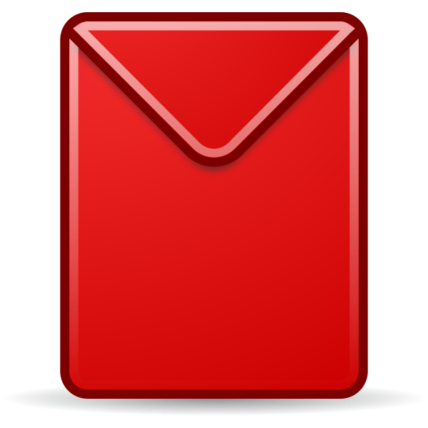 SVG Red envelope icon