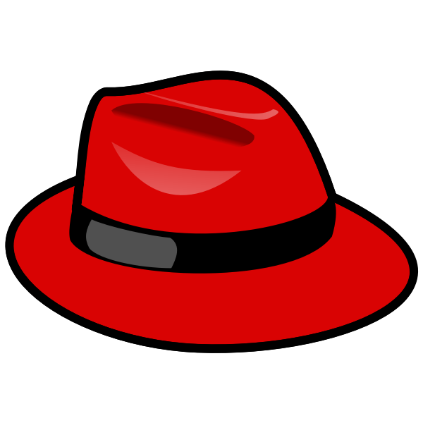 SVG Red fedora