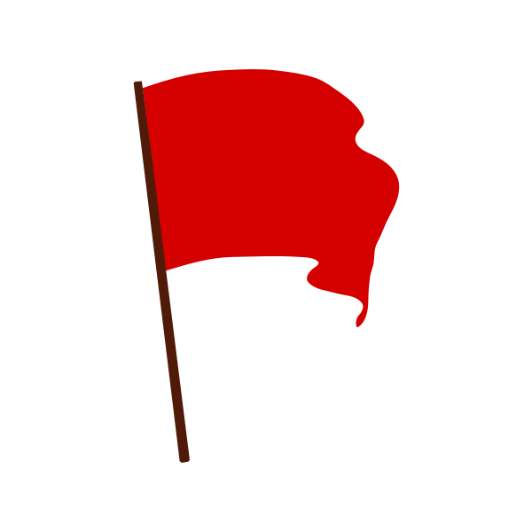 SVG Red flag 13