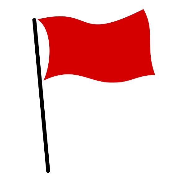 SVG Red flag 3452435
