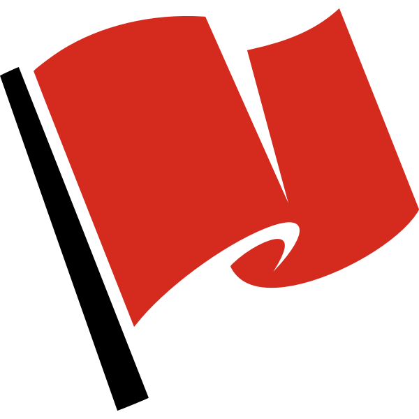 SVG Red flag icon