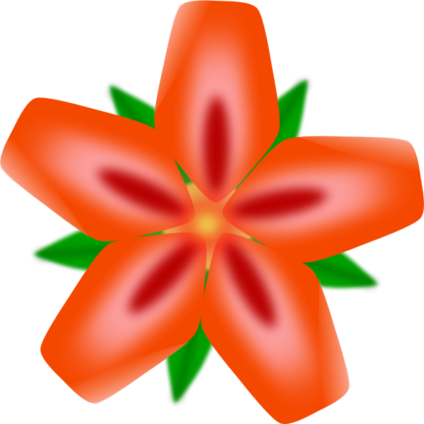 SVG Red Flower